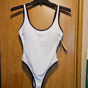 White Kids One Piece Swimsuit